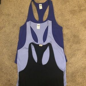 Victoria’s Secret PINK racerback workout tank tops